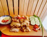 Hình bước làm 7 của món Phá lấu tai heo khìa nước dừa