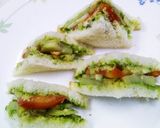 A picture of step 4 of Vegetable Cheese Sandwitch.