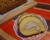 Foto langkah ke 8 dari resep Nougat Mocca Roll Cake (Bolu gulung nougat mocca).
