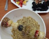 Grillezett gyümölcsnyársak recept fázis 2 fotója