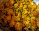 A picture of step 4 of Beans Sabji.