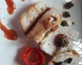 A picture of step 6 of Combo sweet mayo tose sandwich.