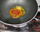 A picture of step 2 of Cone Aloo Chaat.