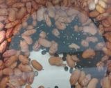 A picture of step 1 of Rajma Chawal.