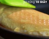 Hình bước làm 7 của món Cách làm Trứng chiên bột biển Omelette bồng bềnh