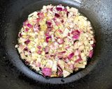 A picture of step 2 of Keema Bagara Baingan.