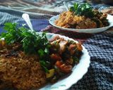 A picture of step 11 of Pilau and beef stew.