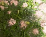 A picture of step 2 of Italian Wedding Soup.