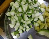 A picture of step 1 of Raw mango raisins juice.