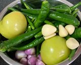 A picture of step 1 of Indonesian Padang Style Green Chillies.