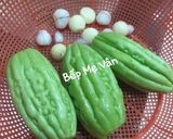 Hình bước làm 1 của món Canh tôm và mộc nấu khổ qua