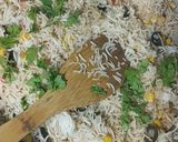 A picture of step 5 of Mexican Rice.