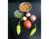A picture of step 1 of Spicy Chana Dal Chat.