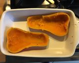 Une image de l'étape 4 de Courge butternut « scream » Halloween farci champignons pesto mozzarella et tomate.