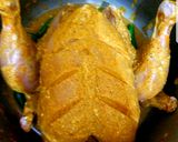 A picture of step 6 of Murgh Musallam.