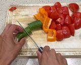 A picture of step 1 of Spanish Gazpacho | traditional summer gazpacho.