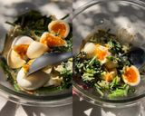 A picture of step 4 of Spinach and Egg Sesame Mayo Salad.