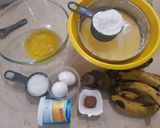 A picture of step 1 of Banana Cake.
