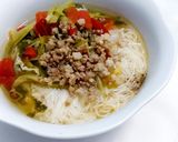 Hình bước làm 6 của món Canh bún thịt bằm🍲🥢