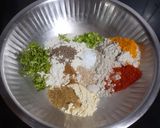 A picture of step 1 of Jowar Bajra Dhebra.
