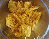 A picture of step 1 of Air Fryer Potato Wedges.