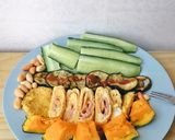 A picture of step 5 of Evening Bacon Egg Roll with Vegetables (Eat Clean).
