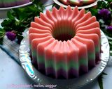 Foto langkah ke 9 dari resep Puding Stroberi, Melon, Anggur.