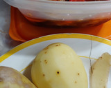 Foto del paso 1 de la receta: Merzluza, con calamar y pisto