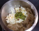 A picture of step 1 of Rice Bonda.