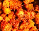 A picture of step 3 of Achari Aloo# Rainbow 🌈 contest# Day 7# 14/6/2018.