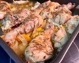 Foto del paso 3 de la receta: Pollo asado con verduras de otoño🍂