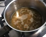 Une image de l'étape 3 de Semoule aux petits pois et bouillon de gambas.