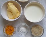 A picture of step 1 of Orange Cardamom Mini Mandazi.