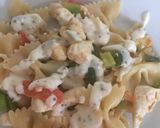 A picture of step 4 of Honey- Mustard Chicken Pasta.