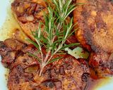 Une image de l'étape 6 de Côte de porc marinée miel et vinaigre balsamique.