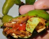 A picture of step 2 of Fried masala pakorey.