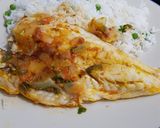 Foto del paso 5 de la receta Dorada con salsa de tomate y cilantro y arroz basmati