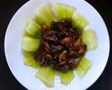 A picture of step 7 of Bokchoy & Shitake Mushrooms.