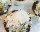 Foto del paso 3 de la receta: Champiñones rellenos de espinaca y jamón ibérico