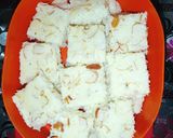 A picture of step 3 of Paneer Milk Coconut Burfi.