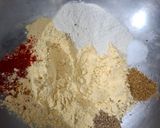 A picture of step 1 of Panner pakoda (party snacks).