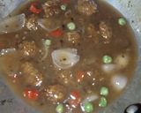A picture of step 5 of Leftover Radish manchurian soup.