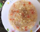 Hình bước làm 2 của món Cháo thịt bằm, đậu hũ, cà chua
