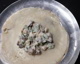 A picture of step 3 of Mushroom crepes.