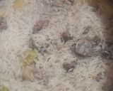 A picture of step 7 of Yakhni pulao.