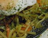 A picture of step 12 of Easy and Rich Oyster Sauce Yaki Udon.