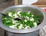 લીલી ડુંગળી સેવ નુ શાક (Lili Dungli Sev Shak Recipe In Gujarati) રેસીપી સ્ટેપ3ફોટો