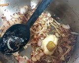 A picture of step 1 of Masala rice.