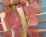 Foto langkah ke 2 dari resep Yakitori(sate ayam khas Jepang).