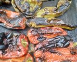 Une image de l'étape 2 de Salade des poivrons verts et rouges.